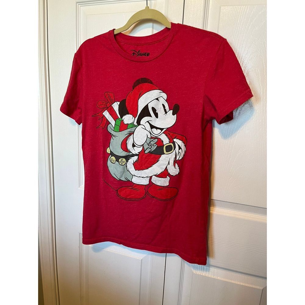 DISNEY CHRISTMAS MICKEY MOUSE ladies small (S) shirt.‎